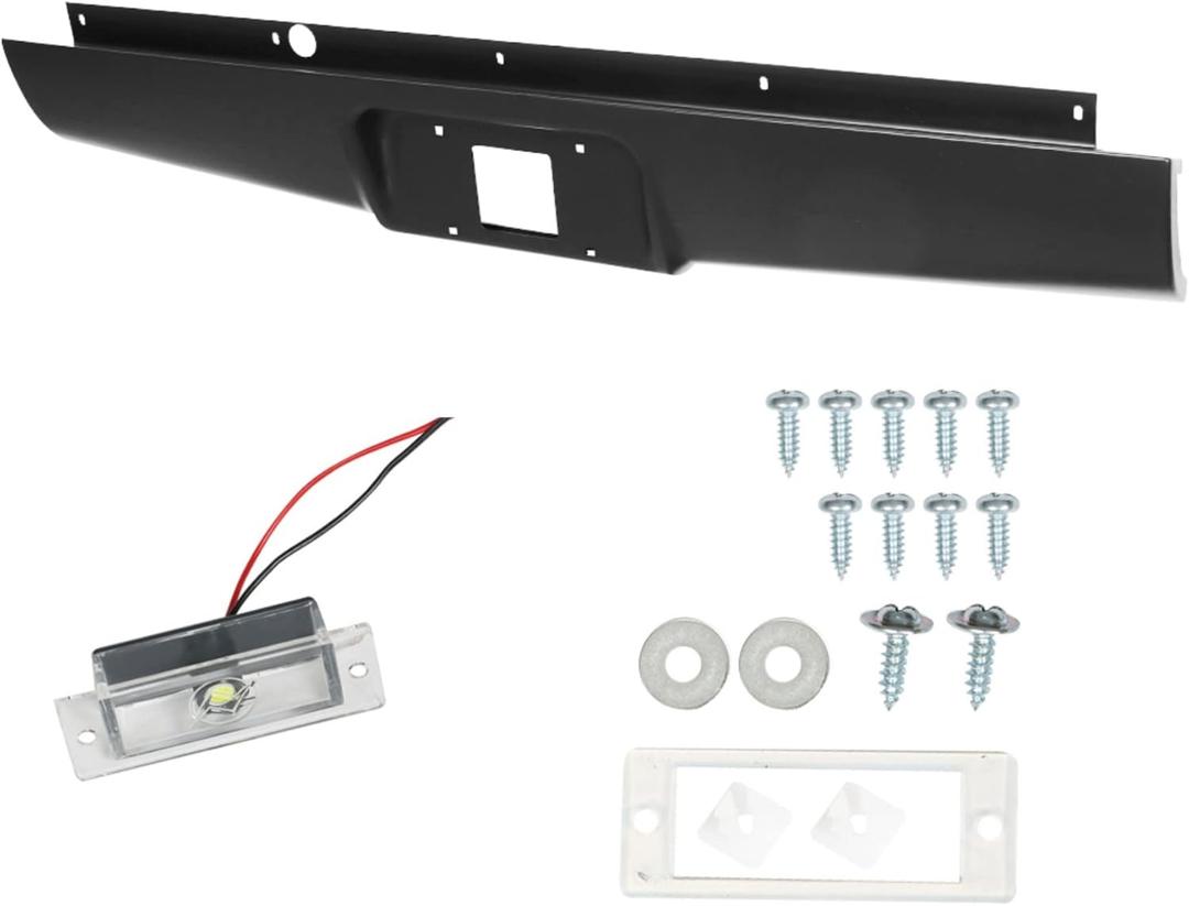 Steel Rear Bumper Roll Pan Replacement for Colorado Canyon Fleetside 2004 2005 2006 2007 2008 2009 2010 2011 2012
