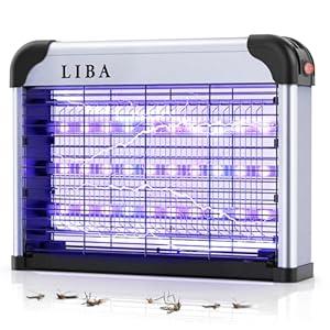 LiBa LED Indoor Bug Zapper, Electric Mosquito Killer Fly Zapper with Dual UV Wavelength Attraction, High Voltage Fly Trap Mosquito Trap Over 10-Year Lifespan LED Bulbs Light, Safe for Kids/ Pets