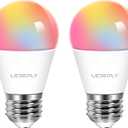 LEDEPLY Zigbee A15 Smart Bulbs, Hub Required (Compatible with Hue*, Alexa, Google & ConBee), E26, 5W=40W,400LM Color Changing, Dimmable WiFi Light Bulbs, 2Pack (ZB4526-P2)