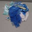 Blue Princess Costumes for Little Girls Dress Up Birthday Party with Accessories (3-4 Years)