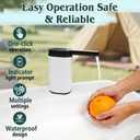 Portable Camping Sink & Lightweight Hand Wash Station - No Plumbing Needed, Electric Water Pump, One-Click Operation, Easy Setup for RV, Backyard, Pottery Studio, Kids' Activities, Large