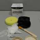 Leather Recoloring Balm, Leather Color Restorer Conditioner, Leather Restorer for Couches Paint, Leather Scratch Remover, Scratch Leather Faded Repair Kits for Vinyl Furniture (Ivory, 75ML)