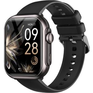 RUXINGX Smart Watches for Men Women, 1.85" Fitness Tracker with Bluetooth Calls, IP68 Waterproof, 120+ Sport Modes, 30-Day Battery, 24/7 Heart Rate & Sleep Monitor for iPhone Android iOS