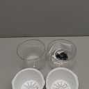 Melphoe 2 Pack Self Watering Hanging Planters Indoor Flower Pots, 6.5 Inch Outdoor Hanging Plant Pot Basket, Plant Hanger with 3Hooks Drainage Holes for Garden Home (White)