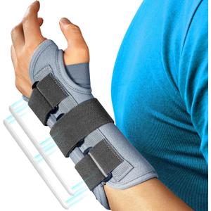 FEATOL Wrist Brace Splint Carpal Tunnel for Women Men, Night Wrist Sleep Support Brace, Left Hand, Medium/Large, Pain Relief for Sprain, Arthritis, Tendonitis