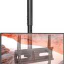 AX WABER Ceiling TV Mount Adjustable Bracket for 26-65 inch LCD LED OLED 4K TVs, Pole Ceiling Mount Holds up to 110lbs,Hanging tv Mount Max VESA 400x400mm (AX11TB01), Black