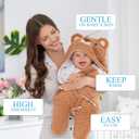 Baby Swaddle Blanket Bear 0-6 Months Cute Organic Ultra Soft Plush NewBorn Baby Essentials Must Have Infants Girls Boys Gender Neutral Stuff, Registry Gift Receiving Swaddling Wrap Clothes Shower Gift
