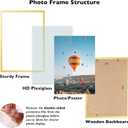 JCJMY 15x23 Picture Frame Gold for Poster Photo Picture, Horizontal and Vertical Formats for Wall Hanging, 15 x 23 Wall Gallery Poster Photo Frame for 15 by 23 Photos Posters, Gold