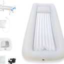 SMLXLXX,Bedside Shower Bath Kit,Inflatable Bed Bath,Medical grade PVC Bedside Shower Bathtub Kit,Bed Baths for the Disabled,Suitable for Disabled People, Elderly Pregnant Women, Etcsingle layer