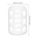 8 Pcs Milk Bottle Sleeves Pigeon Supplies Silicone Bottle Cover Feeding Glass Covers Glass Sleeves Nursery Feeding Baby White Anti-Fall