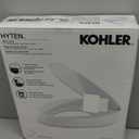 KOHLER 25875-0 Hyten 3" Height, Elevated Soft Close Elongated Toilet Seat, Contoured Seat with Grip-Tight Bumpers, Quick-Attach Hardware, No Slam Toilet Seat, White
