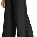 Willit Women's Wide Leg Pants UPF 50+ Swim Beach Pants Lightweight Travel Pants Quick Dry Sun Protective (Large, Black)