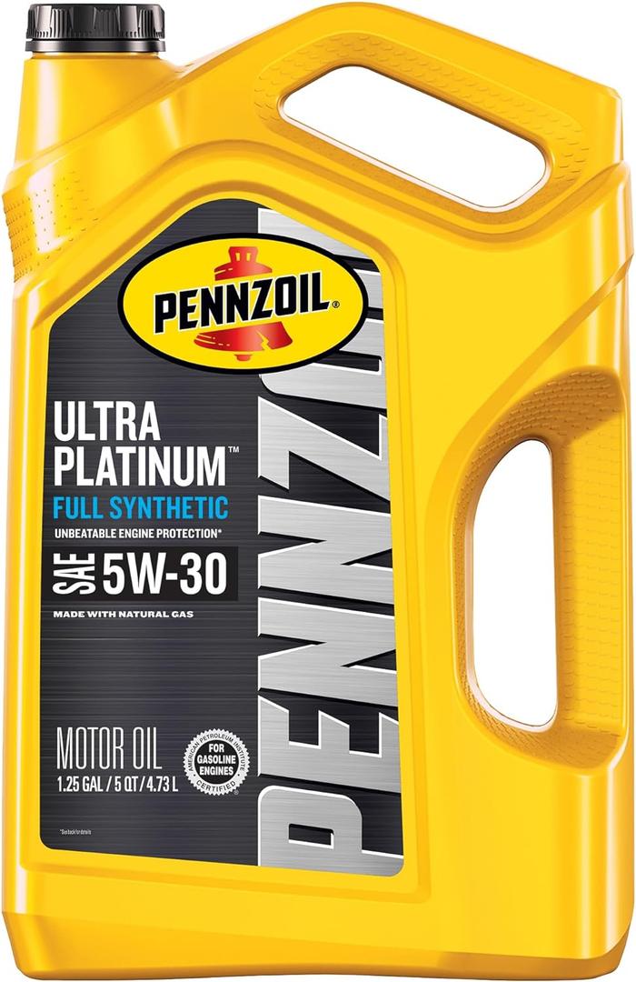 Pennzoil Ultra Platinum Full Synthetic 5W-30 Motor Oil, 5 Quart