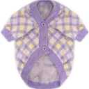 8 x Dog Sweater, Sweaters for Small Dogs, Warm Soft Pet Clothes for Puppy, Medium Large Cat, Dogs Girl or Boy, Dog Shirt for Winter Christmas (Purple, Small)