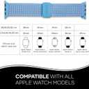 Solace Sport Adapt Bands - Apple Watch Bands, Breathable Nylon with Magnetic Clasp, Unisex Smart Watch Band, Apple Watch Strap