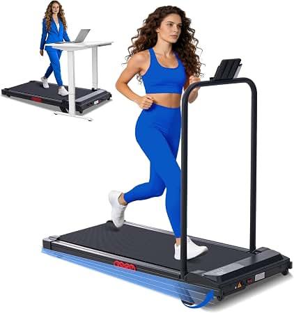 SUOUER 
Portable Walking Pad Treadmills for Home with Handle Bar & Incline
2026 Upgrade Compact Walking Treadmill with Handles, 3.0HP Walking Pad for Exercising, 0.6-7.6MPH, 350LBS