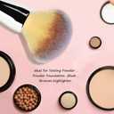 Foundation Brush,Daubigny Large Powder Brush Flat Arched Premium Durable Kabuki Makeup Brush Perfect For Blending Liquid,Cream and Flawless Powder,Buffing, Blending,Concealer