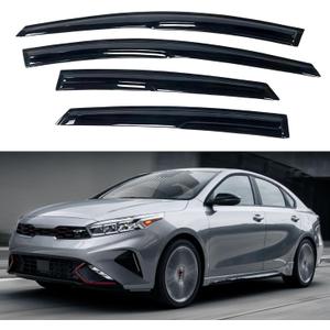 IG Window Visors Fit for 2019-2024 Kia Forte, Out-Channel Rain Guards Vent Wind Deflectors 4PC, Car Accessories for 19-24 Forte (Excludes Hatchback)