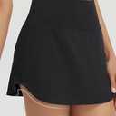 BALEAF Women Short Tennis Skirt with Pants Golf Skirt with Shorts High Waist with Pockets
 Size 2XL