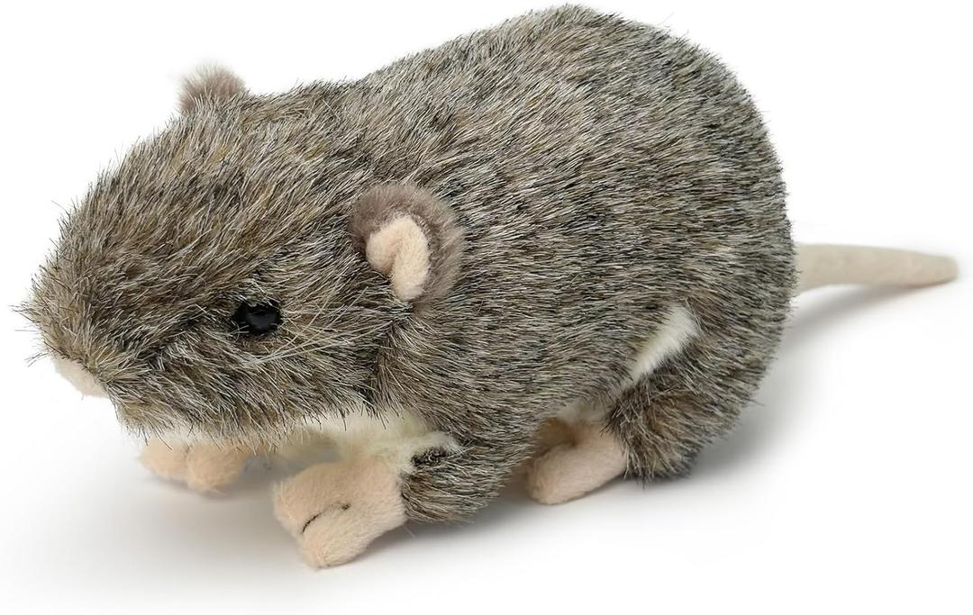 Rat Plush Dog & Cat Toy, 7 Inch Rat Stuffed Animal, Soft Mouse Plush for Pets, Cute Stuffed Rat Animal Plush for Cats, Dogs & Kids