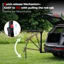Bike Rack for Car, Truck, SUV, Tilting Foldable Bike Rack with 2 Inches Hitch and Adjustable Cradles, 4 Bike Hitch Rack, Up to 165 LBS, Double Lock Design, Black