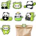 7 Pcs Panda Themed Chip Clips, Cute Animals Bag Clips for Food Storage Acrylic Airtight Seal Grip for Bread Bags, Snack Bags, Coffee Bags, Funny Home Office Clips Kitchen Accessories