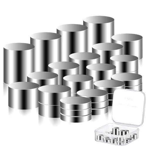 Gisafai 31 Pcs 5.25 oz Tungsten Pinewood Weights Derby Car 4 Different Sizes Cylindrical Car Weights Incremental Tungsten Buffer for Pinewood Car Race