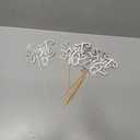 10 PCS Sweet 16 Centerpiece Sticks Double Sided Glitter Happy 16th Birthday Cake Toppers Number 16 Centerpieces for Tables Flower Topper Decorations 16th Birthday Party Centerpiece Supplies Silver