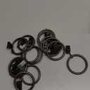 Ivilon Drapery Curtain Clip Rings - Clips Ring for Curtain Panels 1.7", Set of 14 - Oil Rubbed Bronze (ORB)