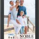 Icona Bay 4x6 Black Picture Frame, Modern Professional Frame, Noble Collection