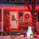 JMEXSUSS Red Valentines Day Decor Lights Clear Wire, 66ft 200 LED Red Christmas String Twinkle Fairy Lights Outdoor Indoor Plug in for Room Party Tree Valentines Day Decorations