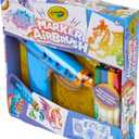 Crayola Marker Airbrush Spray Art Kit, Battery-Powered Sprayer with 8 Washable Markers & 5 Stencils, DIY Craft Set, Ages 6+