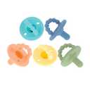 Nuby Silicone Softees Pacifier and Teethers - (5-Pack) Silicone Baby Pacifiers and Teethers - 0+ Months - Assorted Colors