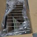 JASIWAY Dish Drying Rack in Sink, Expandable Stainless Steel Dish Drainers for Kitchen Counter, Dish Dryer Rack for Inside Sink, Over The Sink Dish Racks with Utensil Holder, Silver