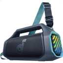 soundcore Boom 2 Plus By Anker, Outdoor Speaker, 140W, 2+2 Channel, BassUp 2.0, 20H Playtime, Fast Charge, IPX7 Waterproof, RGB Lights, Power Bank, Bluetooth 5.3, Portable for Outdoors, Camping, Beach