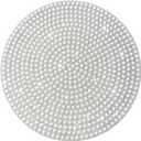 Pearl Round Placemat, 15-inch Anti-Slip Tablescapes Decorations Sparkling Bling Rhinestones Silver Placemat for Nightstand Tablecloths Centerpiece Standing T-Lights Candles Vases Mat (1PCS)