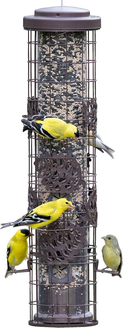 Perky-Pet SBG101 Squirrel Off Max Pinecone Bird Feeder with Flexports  1.75 lb Capacity