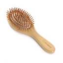 3 x LLmoway Natural Bamboo Hair Brush for Hair Growth Bristles Detangling Wooden Paddle Hair Brush for Massaging Scalp All Hair Types Women Men Kids Ergonomic Handle Oval Regular