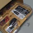 Farberware Build-A-Board Bamboo Cutting Board with Built-In Compartments & Clear Locking Lid, Black Handles Charcuterie, Snack Tray, Food Prep and Serving Platter