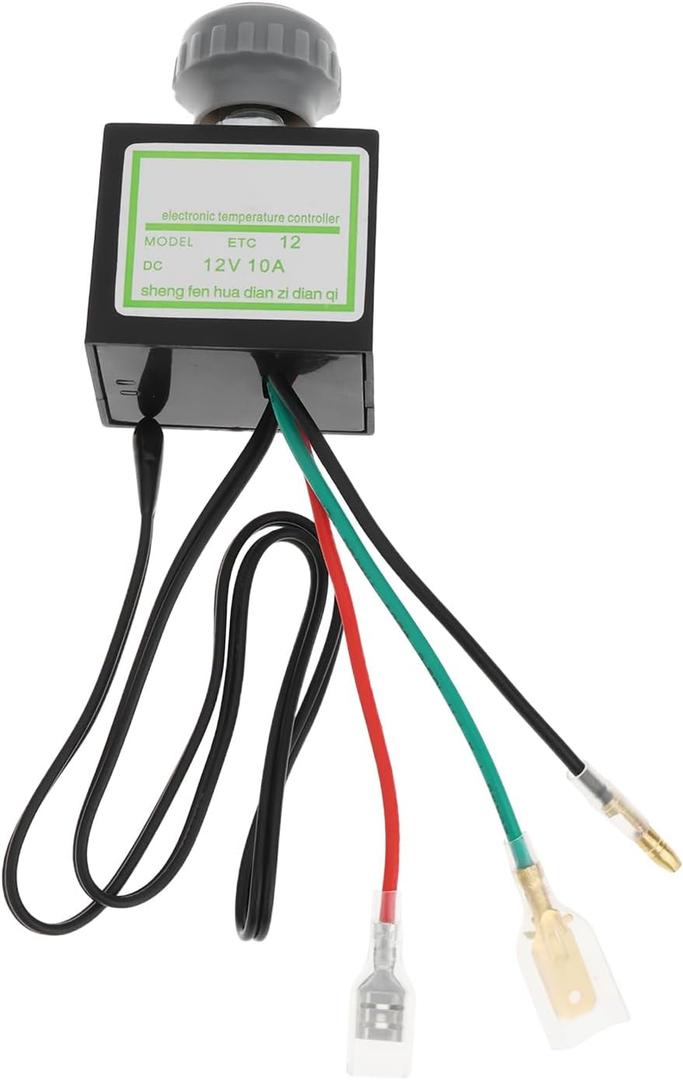 ECSiNG Electronic Thermostat 12V/10A Suitable for Automotive Air Conditioning Fans Compressors