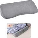 Long Wedge Pillow for After Surgery Curved Shaped Turning Wedge Pillow for Side Sleeping Bedridden Patient Products to Prevent Bed Sore and Improve Healing Process No-Slip Bottom Height 7.5 in