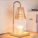 Candle Warmer Lamp with Timer, Vintage Amber Nightstand Candle Warming Lamp for Home Room Decor, Dimmable Wax Warmer for Jar Candles, Wedding Registry Gifts for Women Couples 2025