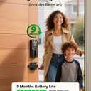 Philips Built-in WiFi Smart Lock, Keyless Entry Door Lock with App, Touchscreen, Fingerprint Door Lock Compatible with Alexa & Google, Splash-Proof Design, Includes 8 Batteries, Black