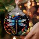4 x Dragonfly Christmas Ornament - Hanging Tree Decoration - Suncatcher - Gifts for Dragonfly Lovers - Home Decor