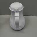 Winco 42oz Insulated Beverage Server, Push Button, White Swirl