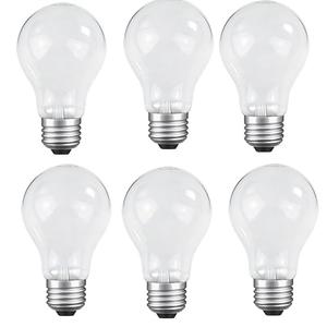 JUNFMLY 60 Watt Incandescent Light Bulbs, E26 A19 60W Stepless Dimming Light Bulbs 400lm, 3000K Soft Warm White, Vintage Clear Glass Incandescent Filament Bulb for Home (5 Pack)