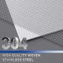 MAGZO 304 Stainless Steel Mesh Screen Roll 35in x 10ft - 22 Mesh Pet Proof Metal Window Screen Replacement, Screen Door Mesh for Patio,Porch,Pet,Cage,Vent Cover,Filter,Gutter Guard,Rodent Protection