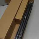 2 Pack Heavy Duty Curtain Rods for Windows 28 to 48 Inch, 1 Inch Black Adjustable Curtain Rod Set with Easy Installation and Modern Design (A1,Black,30-60",2Pack)