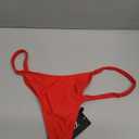 Zmart Women Thong Bikini Bottoms G String Sexy Low Waist Swimsuit Bottom Brazilian Cheeky Bathing Suit Bottoms (Small, Red)