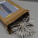 Kingdder Christmas Snowflakes Lights, Snowflakes Curtain Lights 16.4 ft/ 5 m 325 LED Window String Decoration for Christmas Party Home Bedroom Indoor Outdoor Garden(Warm White)